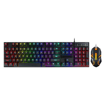 China Professional Wireless Waterproof Backlight LED Keyboard Combo RGB Kit Gaming Profession Gaming Mechanical Keyboard and Mouse for sale