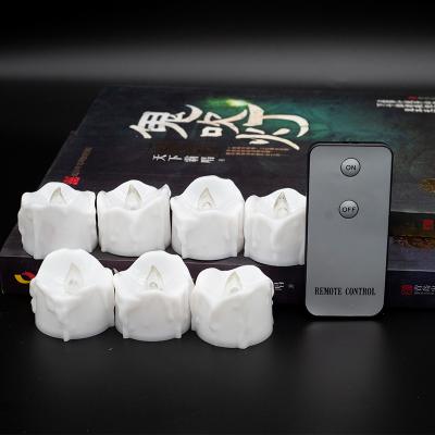 China Wedding Birthday Party Gift Christmas 12Pcs LED Battery Operated Tea Lights Candles Flameless Flickering Weeding Decor for sale