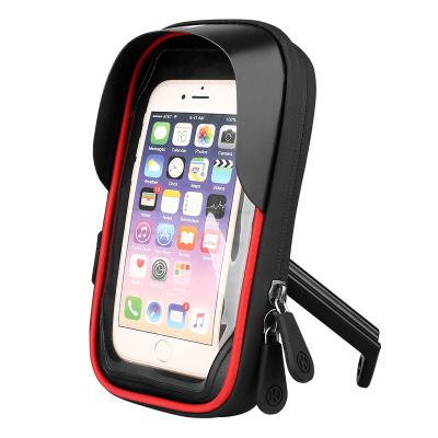 China Universal 360 Degree Adjustable Waterproof Rotation Motorcycle Mount Bike Smart Phone Bag Motorcycle Mobile Phone Holder for sale