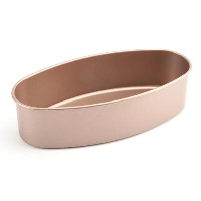 China Oval Shaped Oval Shaped Tin Cake Pan Kitchen Cooking Baking Tool Non-Stick Bread Tray Cake Pop Molds Bread for Home Viable for sale