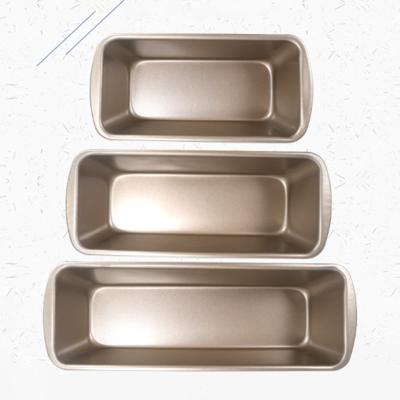 China Carbon Steel Non Stick Toast Boxes Non Stick Toast Boxes Pan Cheese Mousse Brownie Baking Bread Pan Cheese Cake Mold Golden Pastry Baking Tools for sale