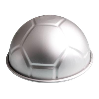 China 1Pcs Ball Cake Mold Soccer Ball Viable Half Around Tin Pan Baking Decorating Icing for sale