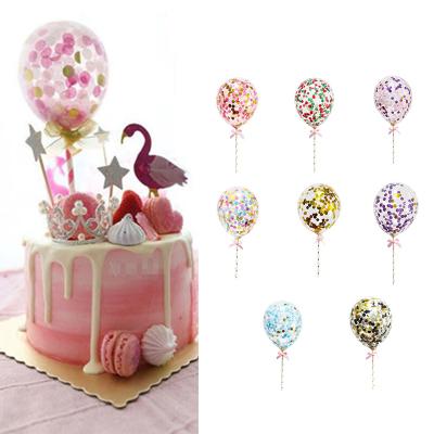 China Toy Wholesale New Arrival Gift Toy 5 Inch Confetti Balloons Happy Birthday Decorations Wedding Latex Balloon Party Supplies for sale