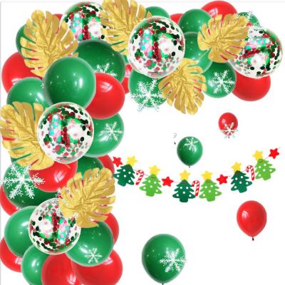 China 2021 New Product Latex Arched Garland Christmas Balloon Happy New Year Foil Balloon Foil Balloon Set Wholesale for sale