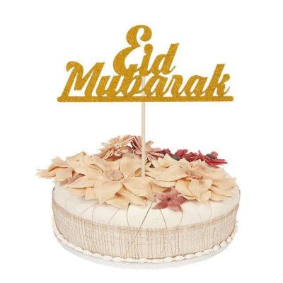 China Hot Cake Eid Mubarak Decoration Eid Cake Insert Radaman Amazon Sale Cake Insert MUBARAK Party Supplies Eid Mubarak Decoration Eid Mubarak for sale