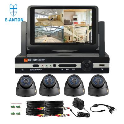 China 4CH DOME 720P AHD camera kits with 7.1inch LCD screen AHD DVR 3 IN ONE for sale