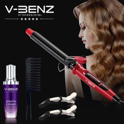 China Newest RV V-BENZ Big Curly Hair High Quality Big Wave Bar High Appearance Electric Curling Stick for sale