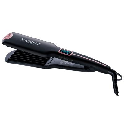 China Fast Shipping V-BENZ Car Ceramic Fast Heat 4 In 1 Flat Hair Iron Hair Straightener Curler For Household Easy Hair for sale