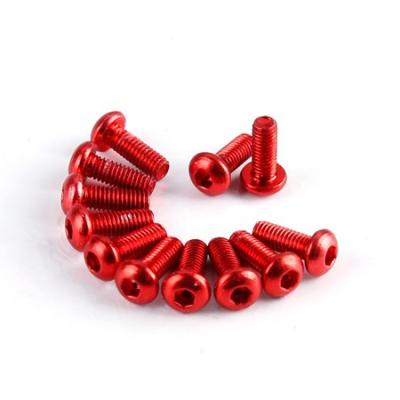 China Al6061 wholesale al6063 al7075 anodized M3 M4 M5 M6 head button bolt aluminum for sale