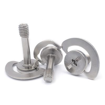 China Flat Hidden Camera Stainless Steel Decking Screw SS304 D-Ring Adapter Screw for sale