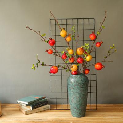 China Realistic EPS Fake Branches Artificial Fruit Pomegranate Decorations for Home Kitchen Restaurant Photography Props for sale