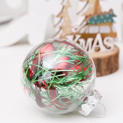 China Hanging Ball 30PCS 6CM Handmade Decorative Clear Plastic Christmas Balls Decoration For New Year Eve Party Xmas Tree Ornaments for sale