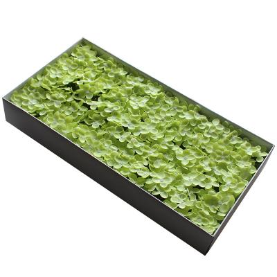 China New Design Simulation Flower Soap Decoration Hydrangea Head Green Artificial Flower In Box Display For Wall Background Decoration for sale