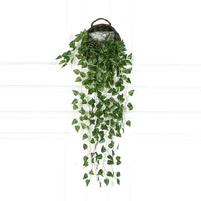 China Silk+plastic+iron Wire 90cm Silk Hanging Plants Fake Ivy Leaves Wall Decoration Artificial Vines Rattan Home Decor for sale