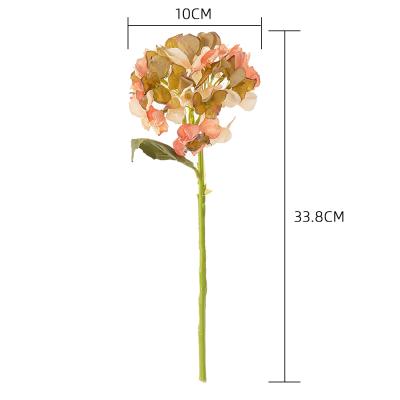 China Large Fake Hydrangeas Bunga Artificial Flower Silk Flowers For Wedding Bridal Bouquet Party Table Ceterpieces Home Decoration for sale