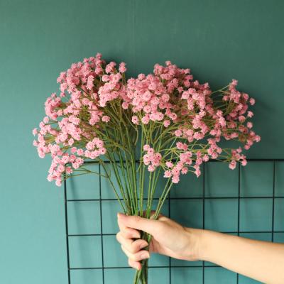 China 2021 Hot Selling Wedding Mini Flowers Babys Breath Gypsophila Artificial Latex Decoration Flowers Branch for sale