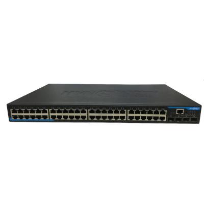 China LACP 48 port poe switch gigabit 10Gb rack mount poe switch with 4x 10G SFP port for sale