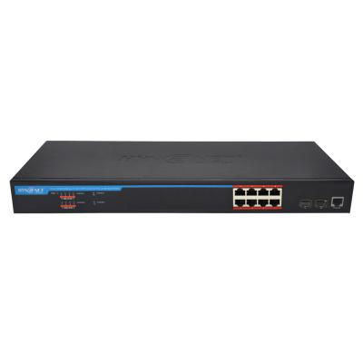 China LACP 802.3bt 8 Ports 60W Ultra PoE Switch for PoE Lighting PoE++ Managed Switch Built-in 500W Power Supply. for sale