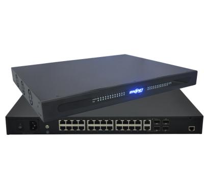 China LACP AV Managed Combo 24G + 2G PoE L2+ Switch + 2G SFP Uplink Ports Network Switch For Cyber ​​Security for sale