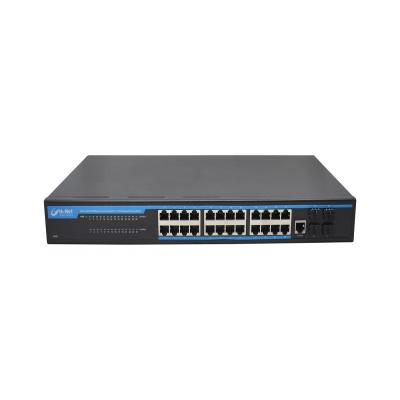 China LACP L3 24G+4*10G Broadcom Network Switch Chip Managed Ethernet Switch. for sale