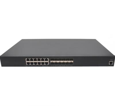 China LACP L3 Network Switch 12G+12G Optical Fiber Port Gigabit Managed Fast Ethernet Switch for IP Camera. for sale