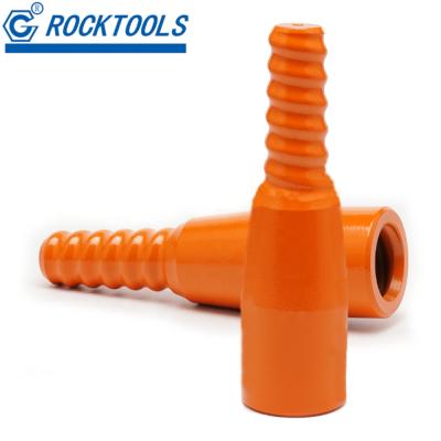 China High Wear Resistant R32 - Pipe Coupling Sleeve T38 Threaded Drill Shank Rock Drilling Equipment Ore Mining Rod Adapter Drilling Equipment Forging Tools for sale