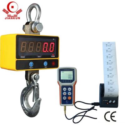 China OCS Digital Crane Scale Wireless Weighing Scales Electronic Hanging Scale With Large Screen Supporting Sub D JK19 for sale