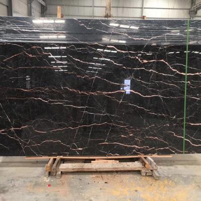 China Black Red Chinese Tulip Marble Slabs Wholesale Vein Modern Low Price High Quality for sale