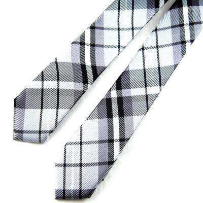 China Casual Fashion Cotton Plaid Tie Fashion Men European And American Style 6cm Narrow Tie en venta