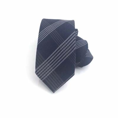 China Casual Fashion Cotton Plaid Tie Fashion Men European And American Style 6cm Narrow Tie en venta