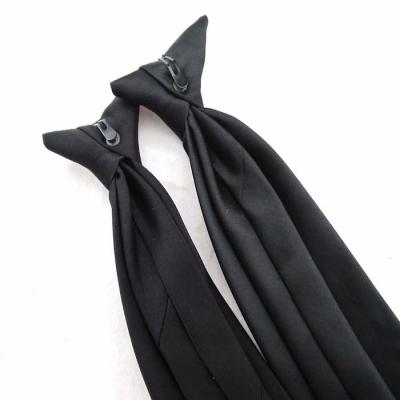 China Polyester color man clip on security tie for wholesale for sale