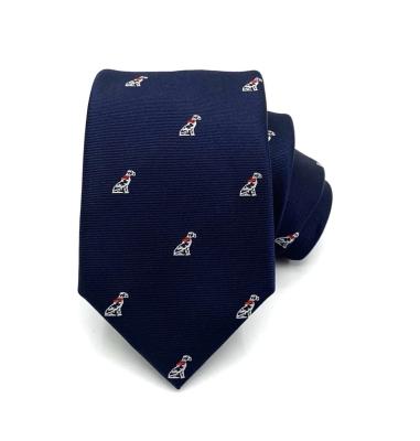 Китай Wholesale Silk All Over Custom Brand Logo Gold Necktie Men Woven Silk Black Tie продается