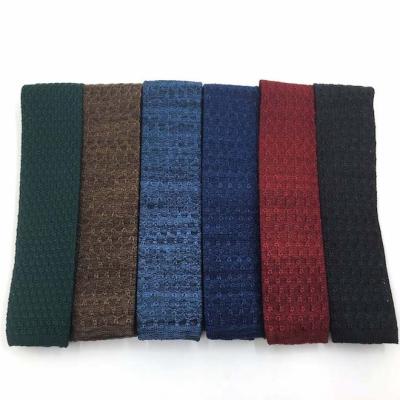 China Silk or polyester knit custom slim knitted ties wedding casual men's skinny ties wholesale high quality ties business new design for sale