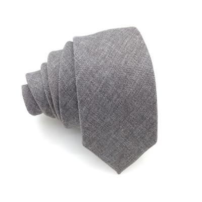 China Fashionable Wool Mens Cotton Tie Quality Canvas Tie for sale