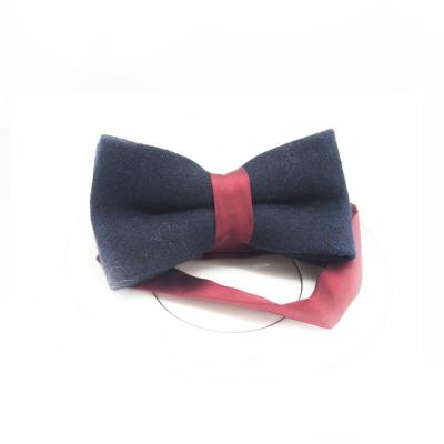 China Colorful Updated Comfortable Velvet Self Tie Bow Ties With Accessories for sale