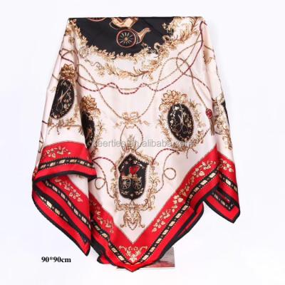 China Fashionable Silk Scarf 90cm Hot Selling Square New Design for sale