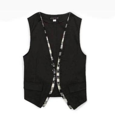 China Anti-Shrink Color Contrast Woolen Fabric Mens Vests Suits Casual Vest For Men en venta