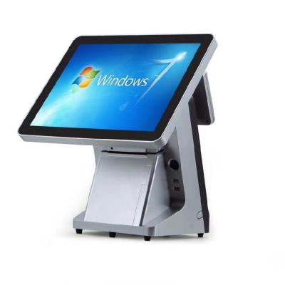 China New Design POS Cashier Equipment 15.6 Inch Screen Touch Screen POS Machine Touch Screen Cash Register Single SSD 32G (64G Optional for sale