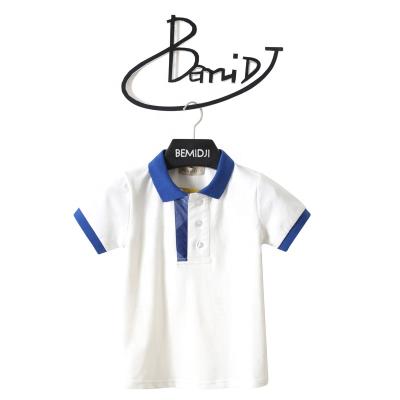 China Wholesale Bemidji Breathable Children's Summer Cotton Shorts Sleeves T-shirts Boys Casual Single Breasted Wide Front Jacket for sale