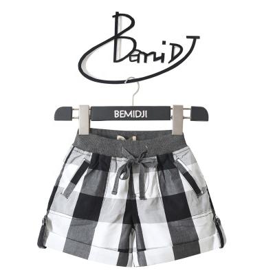 China Bemidji casual children's pants summer style plaid shorts, a simple, soft, wire-tight breeches with a child's cuff for sale