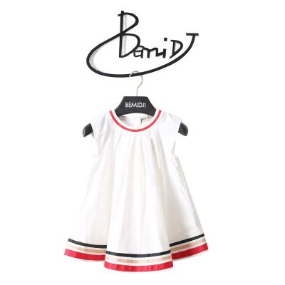 China Fresh Simple Children's Vest Sleeveless Skirt Cotton Children's Princess Dress Summer Girl's Breathable Dress for sale