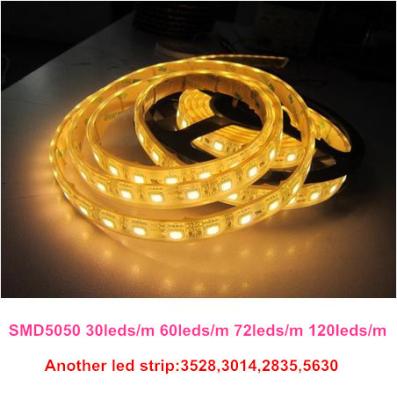 China 12V 24V 5050 300 leds 60 leds/m flexible led strip 5m/roll red blue green white light for sale