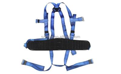 China Climbing Fall Protection CE Standard Blue Construction EN361 Safety Belts Full Body Safety Harness for sale