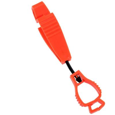 China Durable Plastic 11 Colors Work Glove Clips Holders Non-Conductive Glove Keeper Grabber With Double Ends for sale