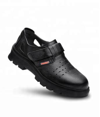 China Steel Toe Black Summer Sandal Breathable Safety Boots With New Design for sale