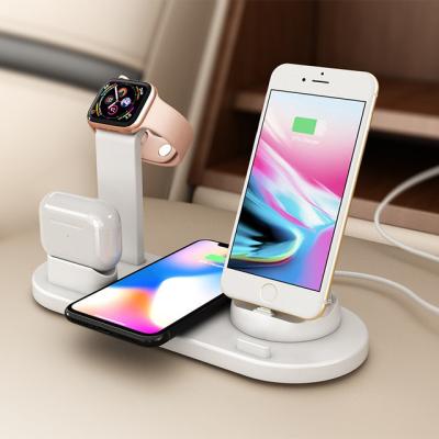 China Video Game Player 15W Qi Fast Wireless Charger Stand for iPhone 14 13 12 11 8 Smart Watch Foldable Charging Station for Phone and Smart Watch for sale