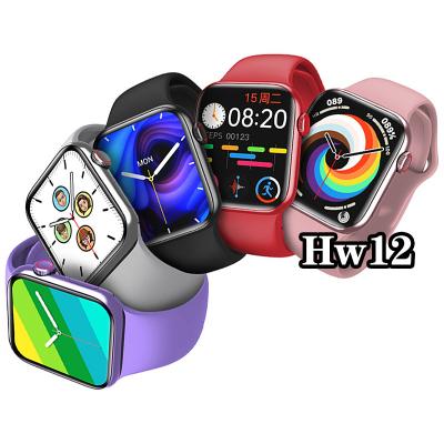 China Full Touch Screen HW12 Smartwatch Series 6 Fitness Tracker Blood Pressure Wallpaper BT Call HW12 Custom Smart Watch for sale