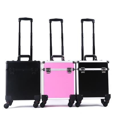 China Durable Cosmetic Case Luggage Profession Suitcase For Makeup Trolley Box Nails Beauty Woman Luggage Travel Bag Cosmetic Wheels for sale