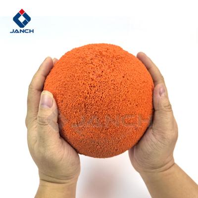 China Concrete Pump Pipeline Cleaning Balls DN125 For SANY ZOOMLION for sale