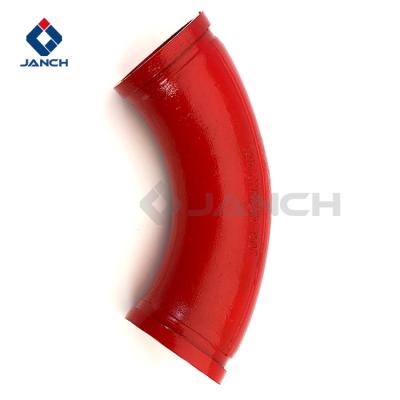 China Wear Resistant Concrete Pipe Elbow For Putzmeister Zoomlion Schwing Truck Pumps Trailer Pumps for sale